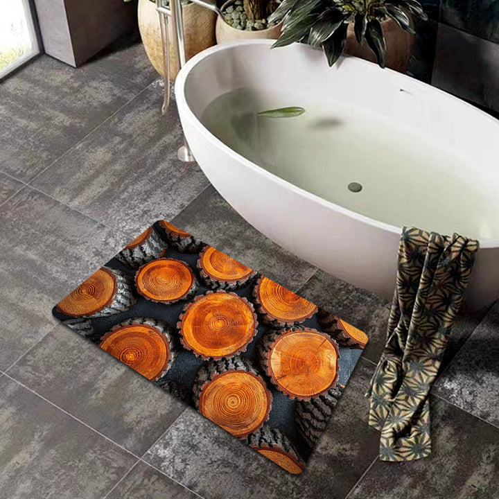 Natural Wood Grain Bath Mat Kalsten