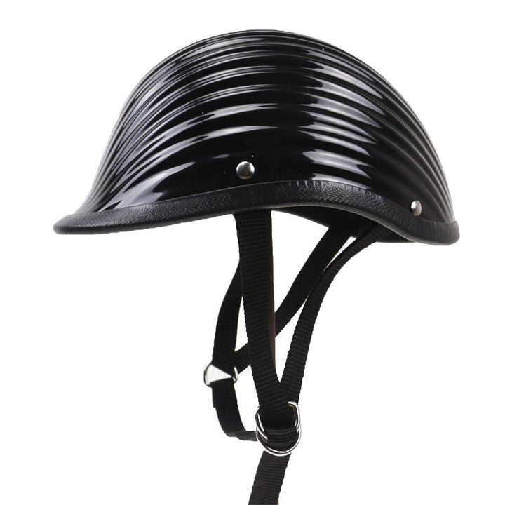 Classic Ribbed Motorcycle Helmet Kalsten