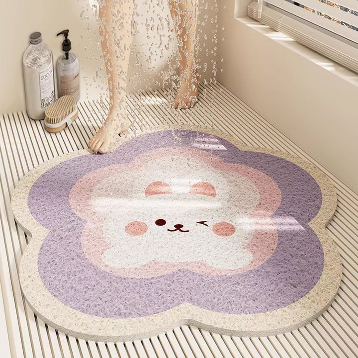 Floral Shaped Bath Mat Kalsten