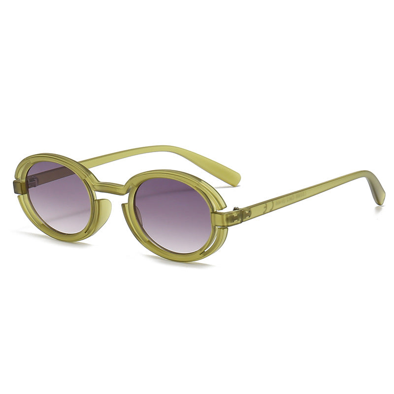 Ladies Round Sunglasses in Modern Retro Style Kalsten