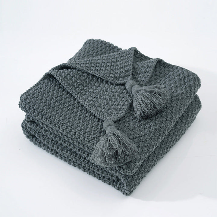 Cozy Woven Throw Blanket Kalsten