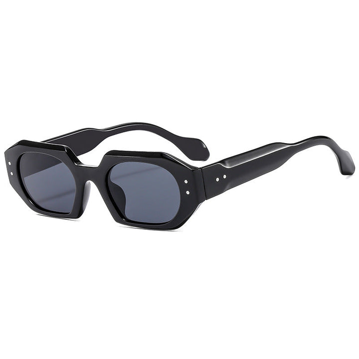 Women's Polished Sunglasses in Modern Octagon Design Kalsten