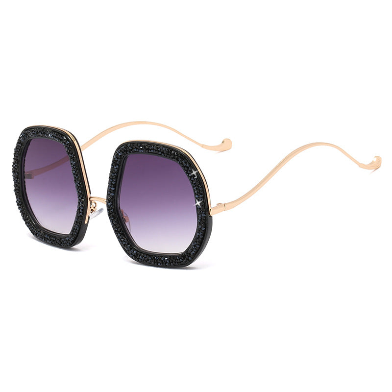 Ladies extravagant sunglasses with sparkling frame Kalsten