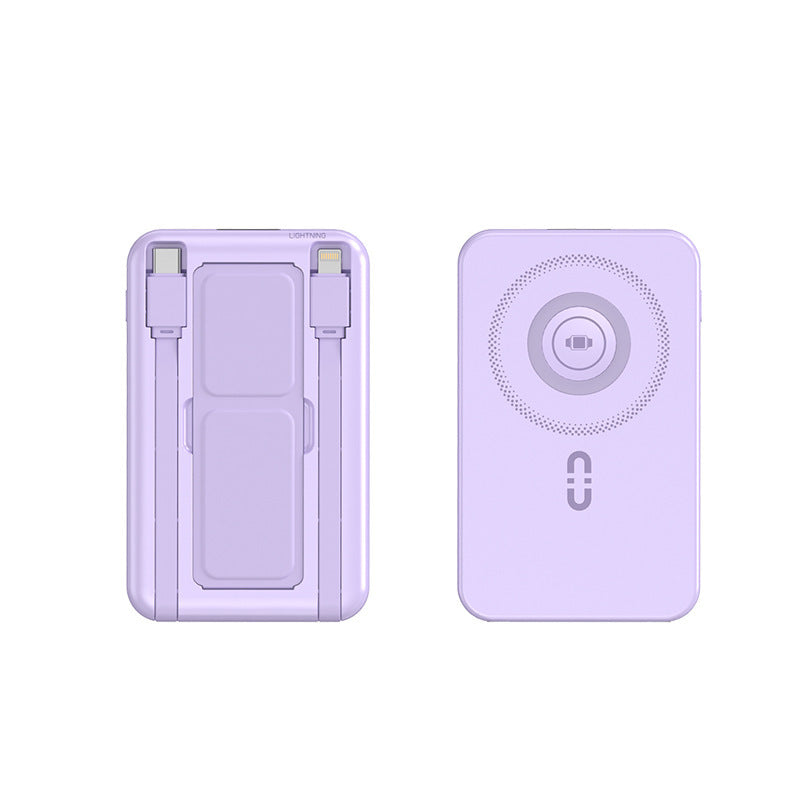 Multifunctional portable charger with wireless and integrated fast charging function Kalsten