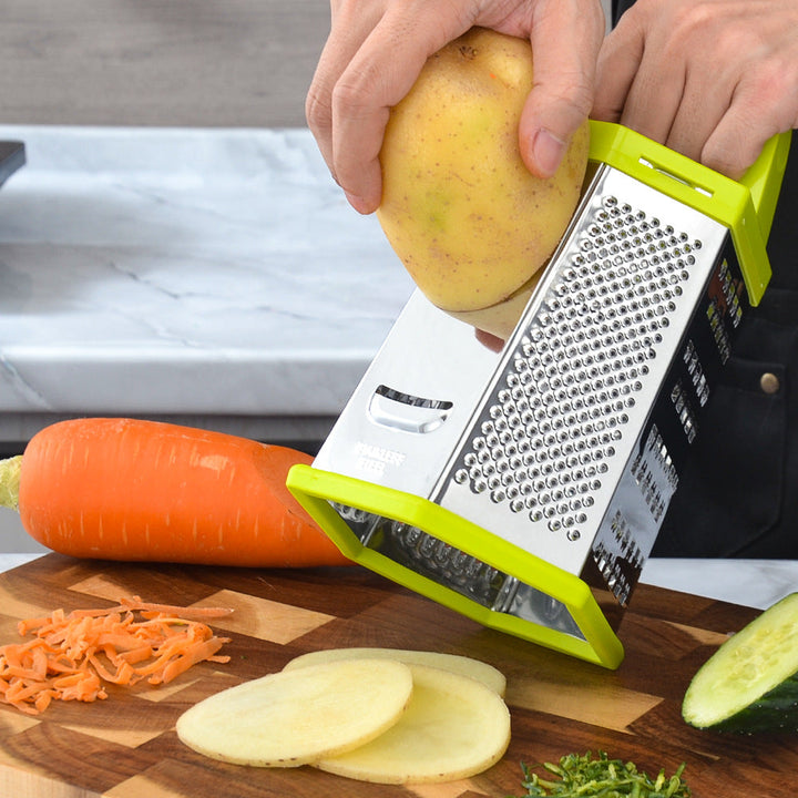 Multifunctional Stainless Steel Kitchen Grater with Non-Slip Handle Kalsten