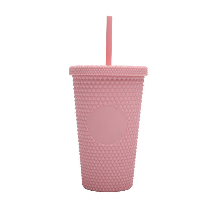 Unisex plastic drinking cup with textured design Kalsten