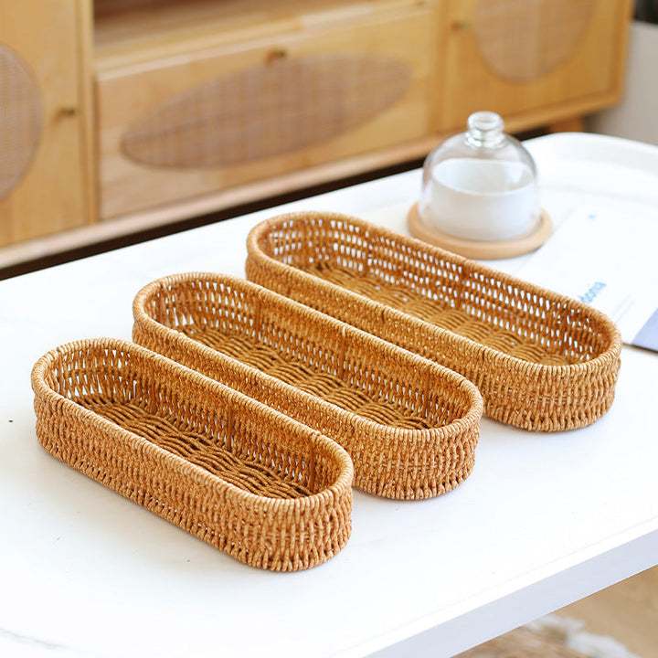 Oval Woven Storage Tray Kalsten