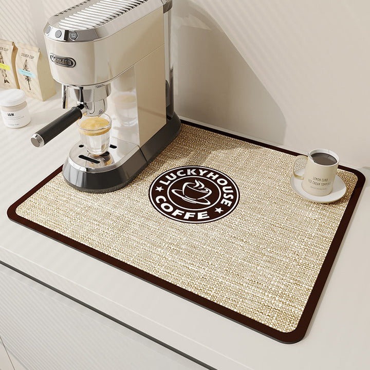 Coffee-Themed Kitchen Mat Kalsten