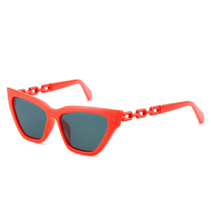 Women's Cat-Eye Sunglasses with Modern Chain Frame Kalsten
