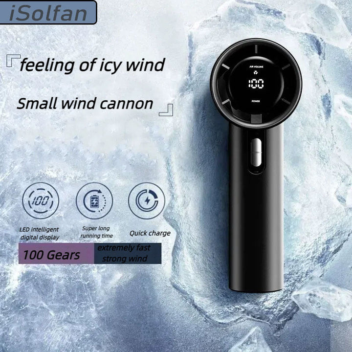 Women's Portable Handheld Fan with Smart LED Display Kalsten