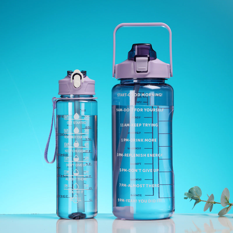 Women's Motivational Water Bottle with Time Markers Kalsten