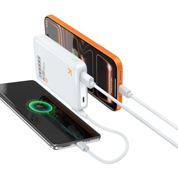 Portable power bank with inductive fast charging function and LED display Kalsten