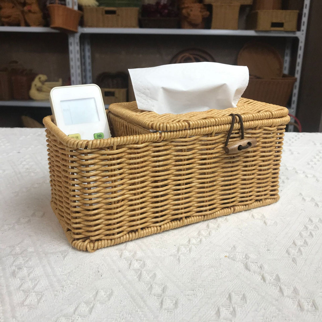 Ladies Organizer Basket with Tissue Box Kalsten