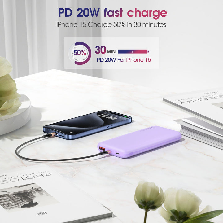 Portable power bank with fast charging and multiple charging ports Kalsten