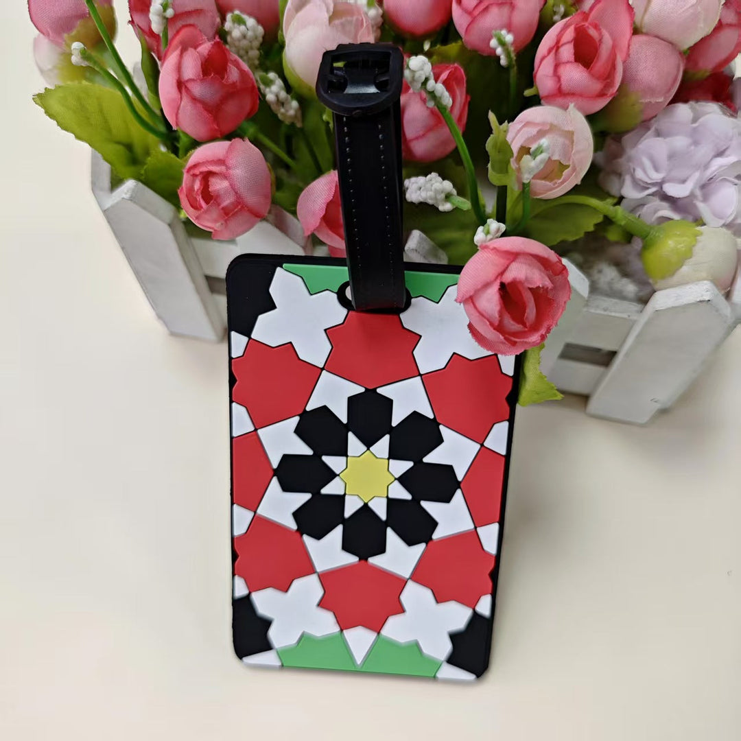 Unisex Geometric Patterned Luggage Identifier Kalsten
