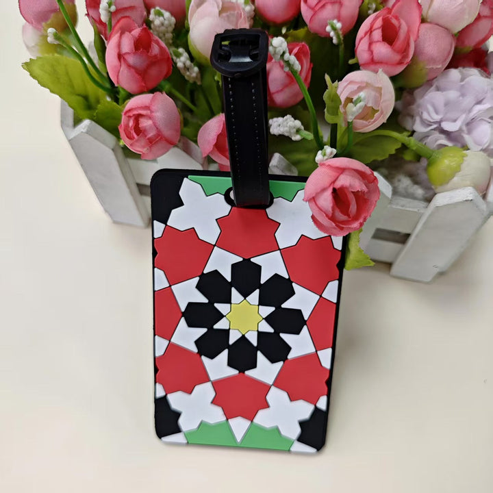 Unisex Geometric Patterned Luggage Identifier Kalsten