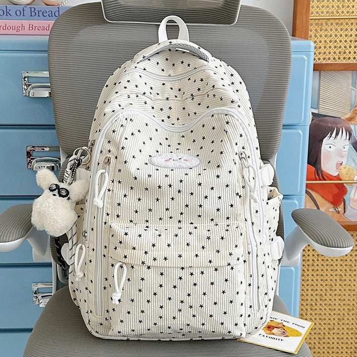 Corduroy Multi-Pocket Backpack