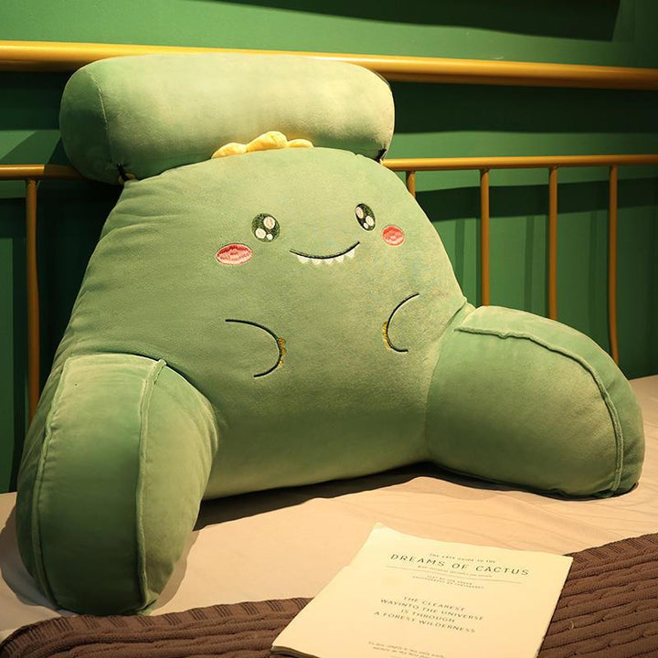 Plush back support cushion with unique vegetable design Kalsten
