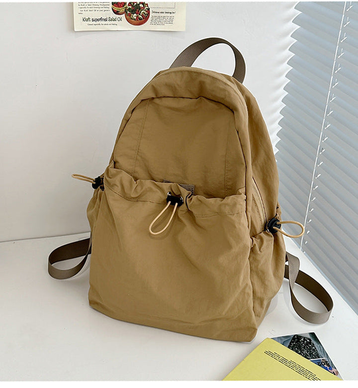 Leisure backpack with innovative drawstring and comfortable carrying system Kalsten