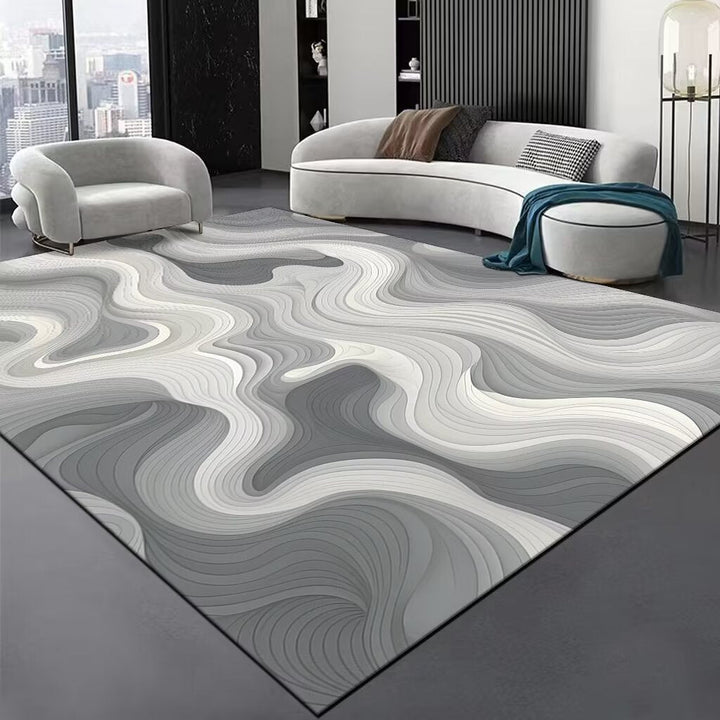 Contemporary Wave Pattern Area Rug Kalsten