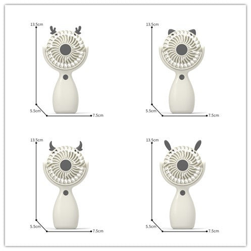 Unisex Portable Handheld Fan with Flexible Design Kalsten