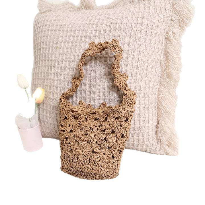 Handcrafted Macrame Bag In Floral Design Kalsten