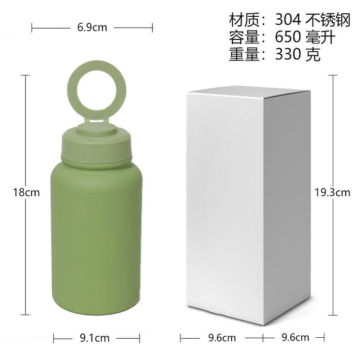 Unisex high-quality insulated drinking bottle with practical carrying handle Kalsten