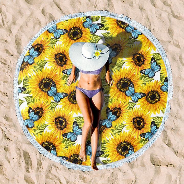 Rundstrand towel with unique sunset design Kalsten