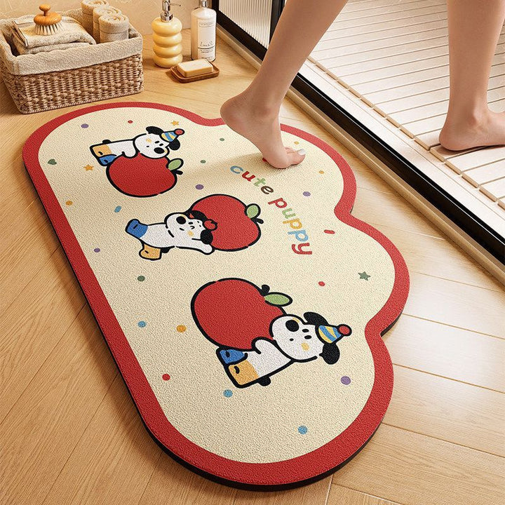 Playful Cloud-Shaped Puppy Bath Mat Kalsten