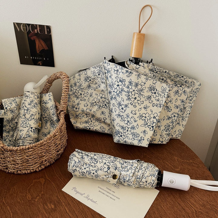 Women's Foldable Shopping Bag with Floral Design Kalsten