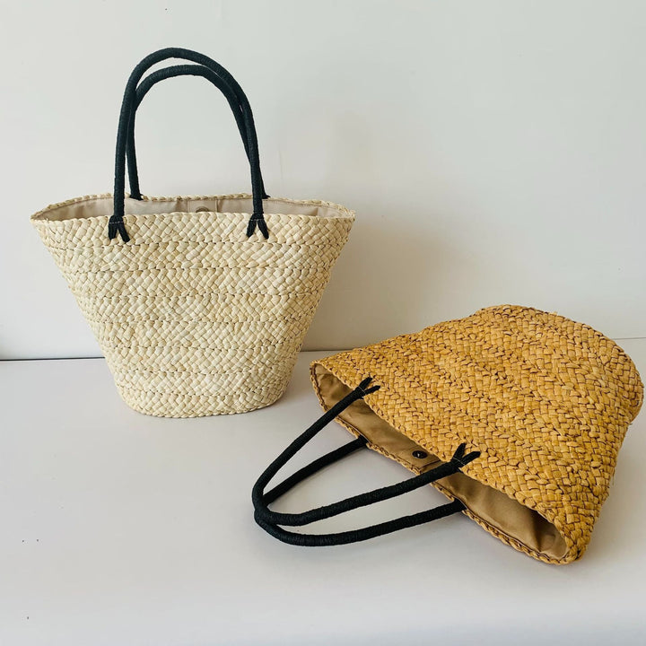 Handmade straw market bag Kalsten