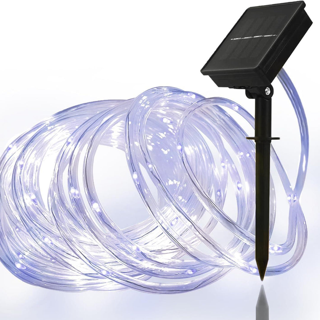Solar-Powered Warm White Flexible LED Rope Lights For Tree And Landscape Wrapping Kalsten