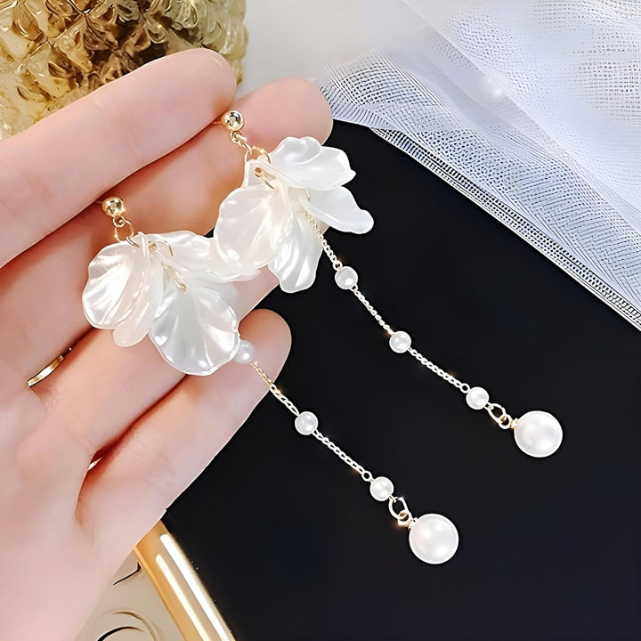 Floral Leaf Drop Earrings Kalsten