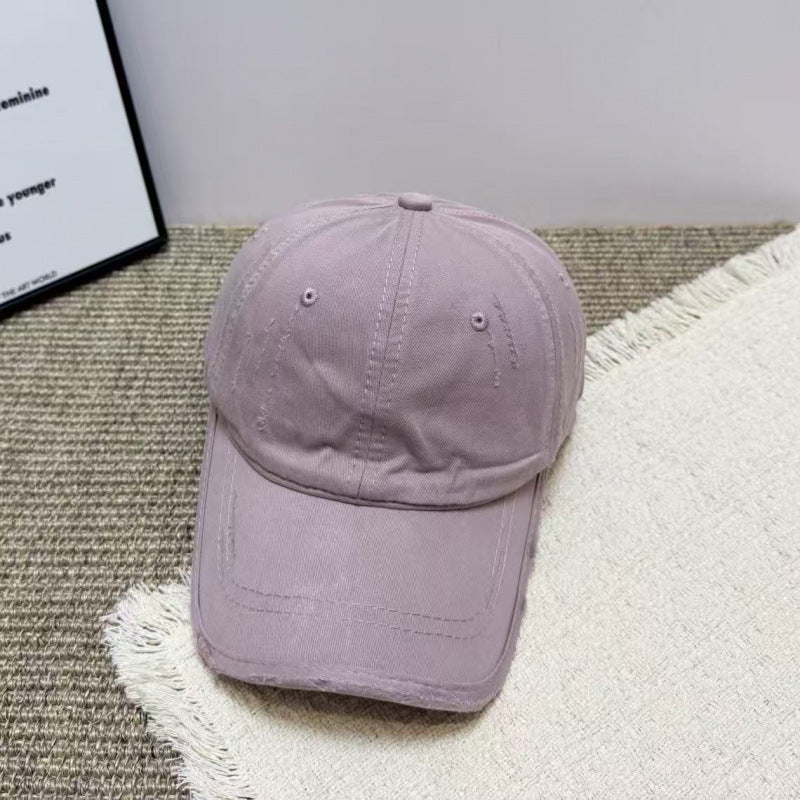 Women's Distressed Casual Twill Baseball Cap Kalsten
