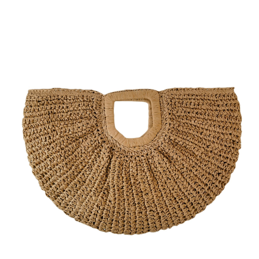 Handcrafted Ribbed Structure Beach Bag Kalsten