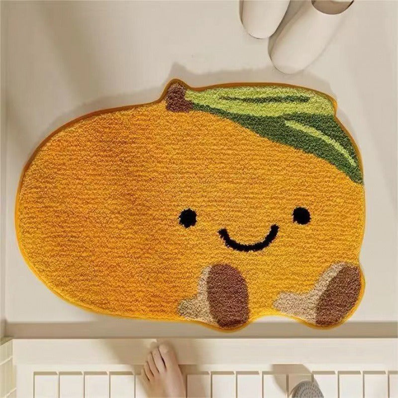 Lemon-Shaped Bath Mat Acalora