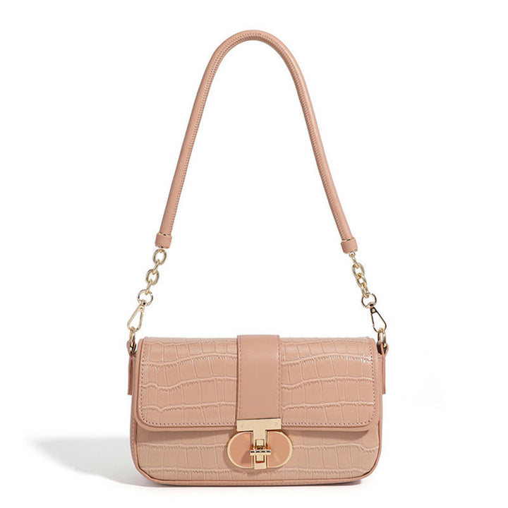 Crocodile-Embossed Crossbody Handbag Kalsten