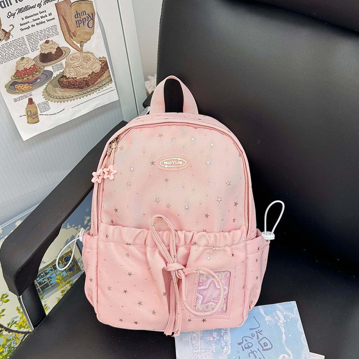 Fun Casual Star-Printed School Backpack