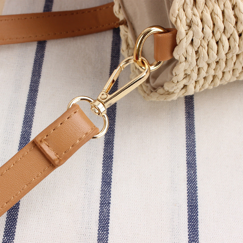 Elegant Braided Shoulder Bag with Leather Handles Kalsten