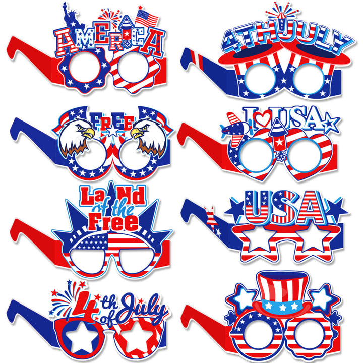 Unisex nan multi-piece hanging spiral garlands with patriotic USA cardboard pendants for party decoration Kalsten