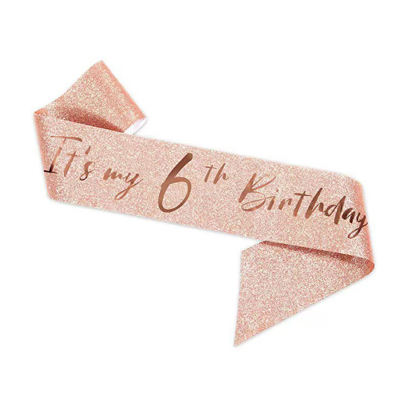 Ladies Festive 10th Birthday Decoration Ribbon Kalsten