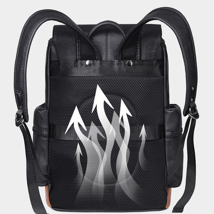 Elegant Backpack Made of Durable Synthetic Leather Kalsten