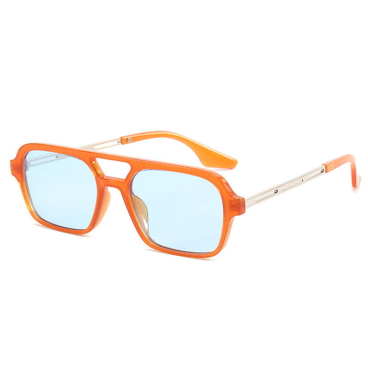 Women's Designer Sunglasses with Elegant Transparent Frame and Yellow Lenses Kalsten
