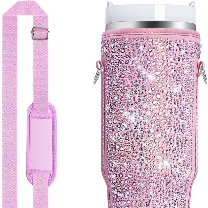 Ladies water bottle holder with sparkling rhinestones Kalsten