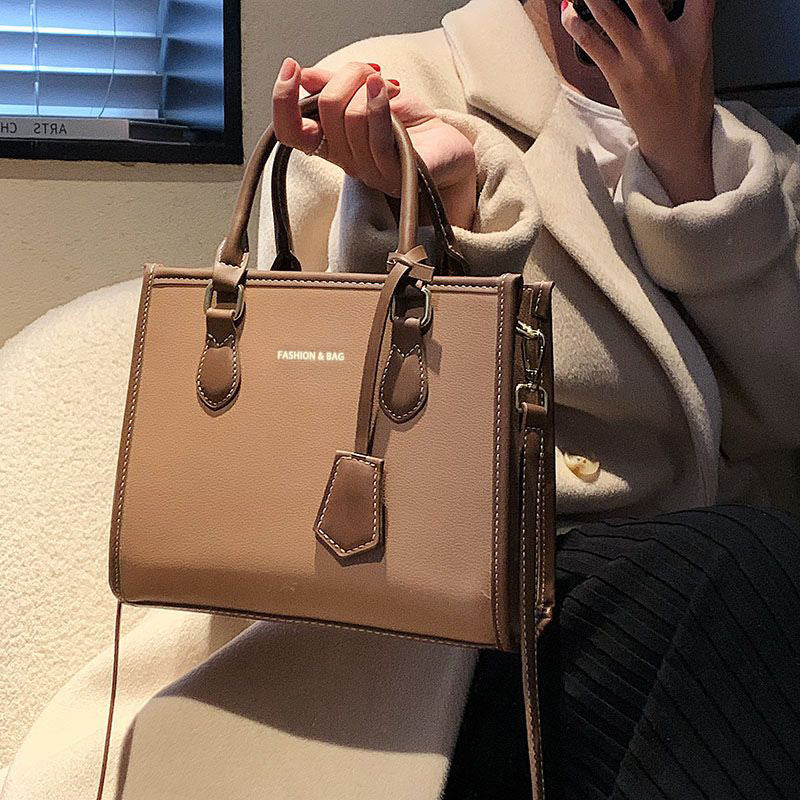 Structured Leather Carryall Acalora