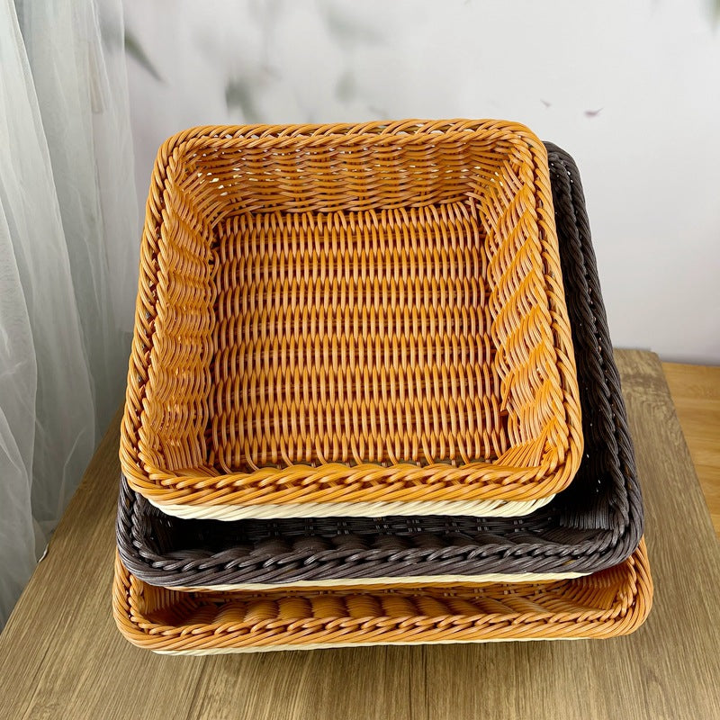 Women rectangular woven storage basket Kalsten