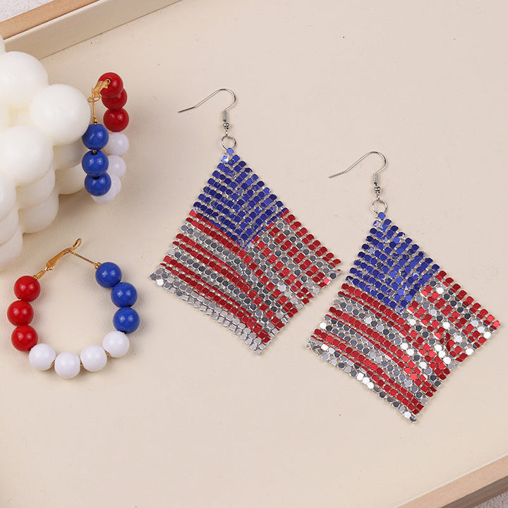 Women's nan statement hoops with large pearl beads and clip closure Kalsten