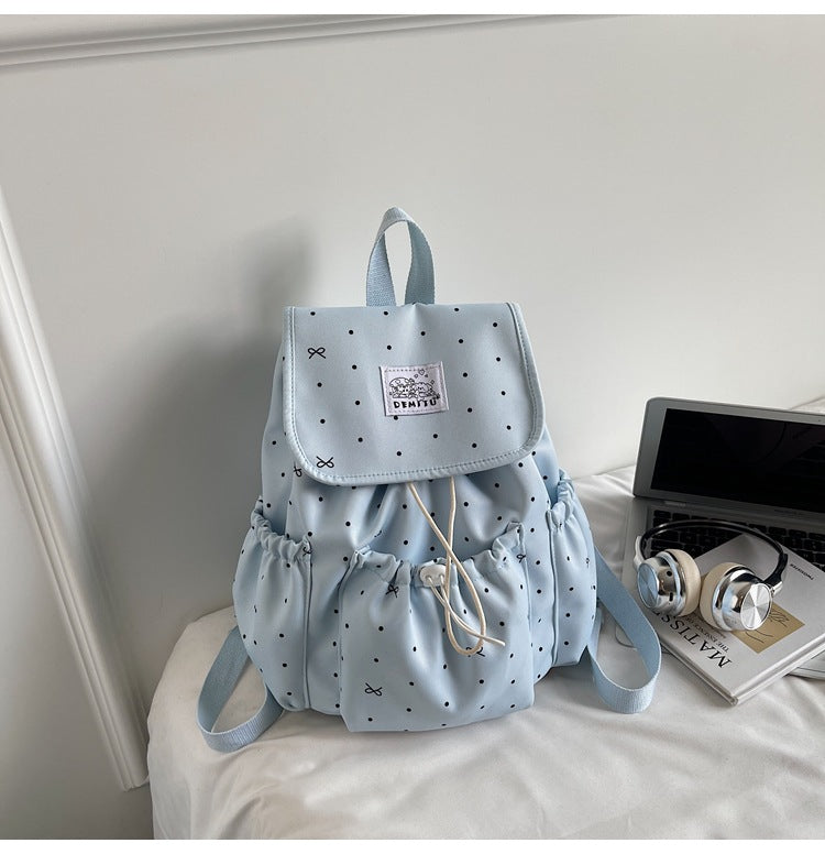 Casual Drawstring School Backpack