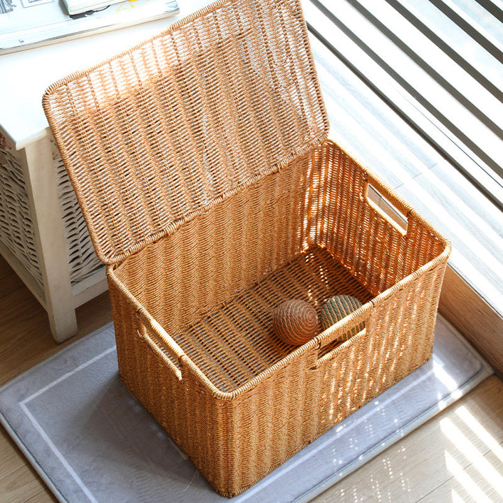 Unisex Multifunctional Storage Box made of natural wicker Kalsten