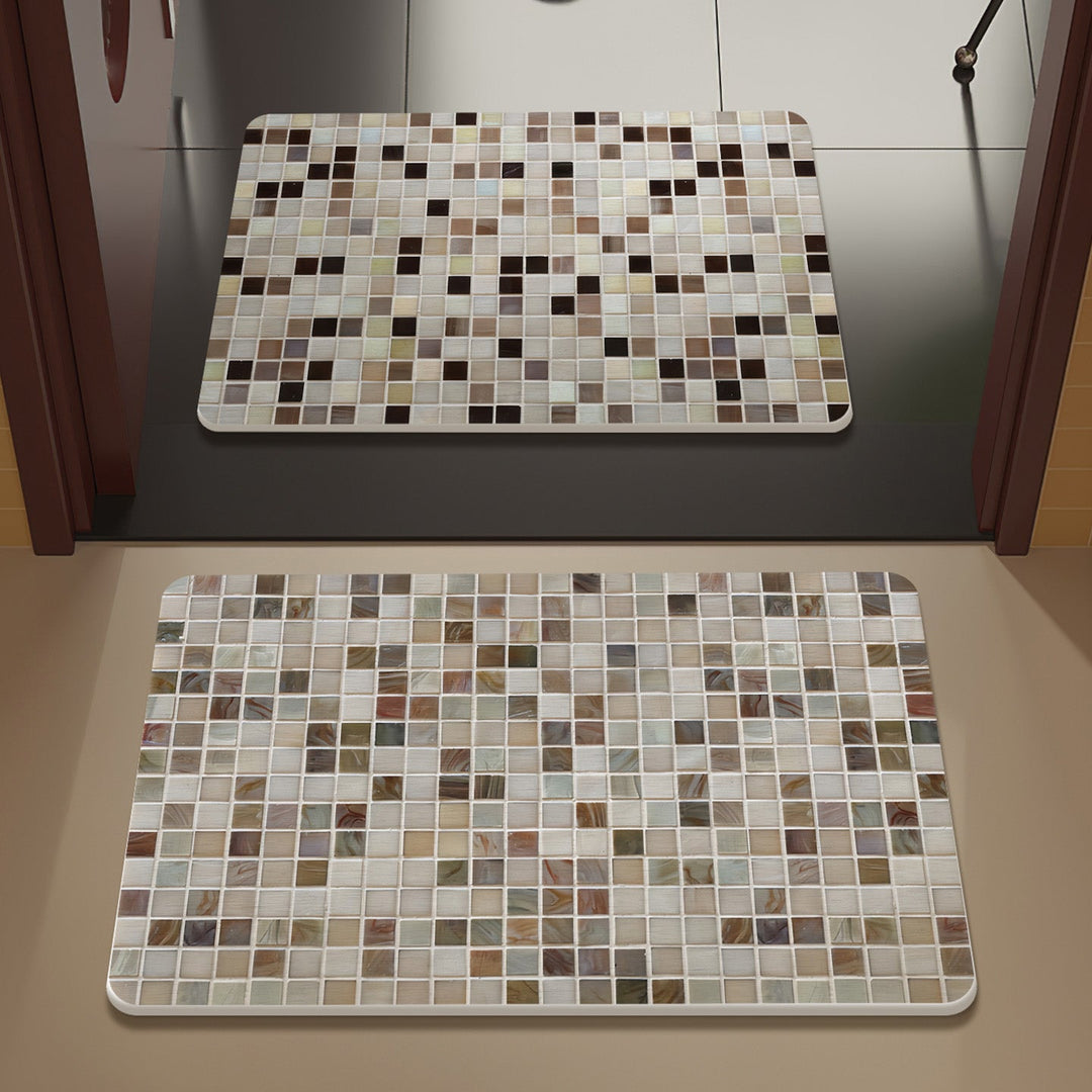 Mosaic Design Bath Mat Kalsten